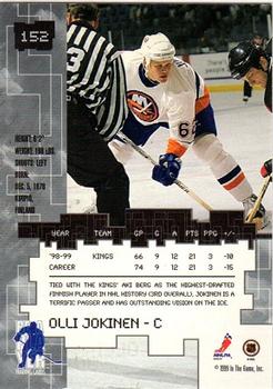 1999-00 Be a Player Millennium Signature Series #152 Olli Jokinen Back