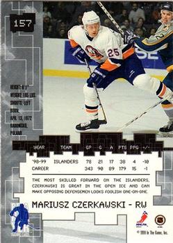 1999-00 Be a Player Millennium Signature Series #157 Mariusz Czerkawski Back
