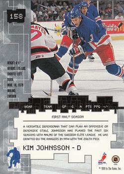 1999-00 Be a Player Millennium Signature Series #158 Kim Johnsson Back