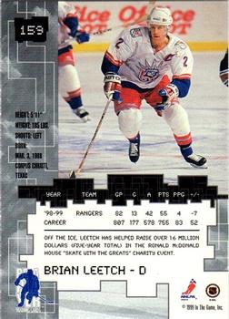 1999-00 Be a Player Millennium Signature Series #159 Brian Leetch Back
