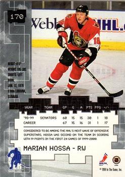 1999-00 Be a Player Millennium Signature Series #170 Marian Hossa Back