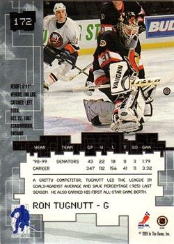 1999-00 Be a Player Millennium Signature Series #172 Ron Tugnutt Back