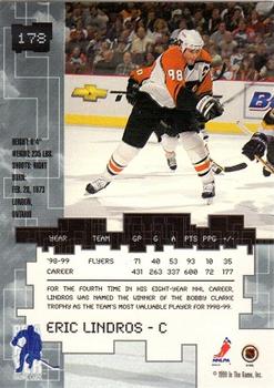 1999-00 Be a Player Millennium Signature Series #178 Eric Lindros Back