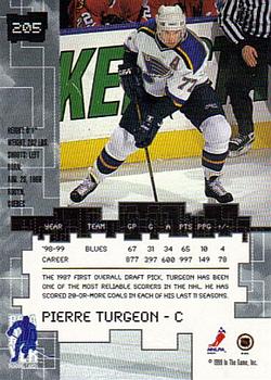 1999-00 Be a Player Millennium Signature Series #205 Pierre Turgeon Back