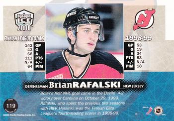 1999-00 Pacific Dynagon Ice #119 Brian Rafalski Back