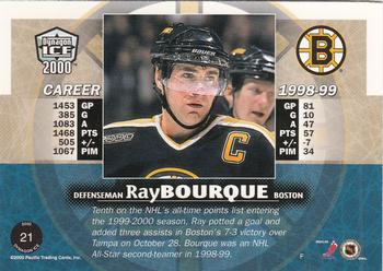 1999-00 Pacific Dynagon Ice #21 Ray Bourque Back