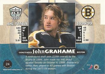 1999-00 Pacific Dynagon Ice #24 John Grahame Back