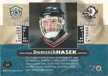 1999-00 Pacific Dynagon Ice #31 Dominik Hasek Back