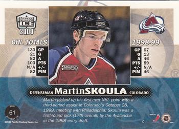 1999-00 Pacific Dynagon Ice #61 Martin Skoula Back