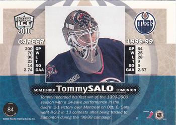 1999-00 Pacific Dynagon Ice #84 Tommy Salo Back