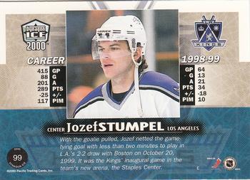 1999-00 Pacific Dynagon Ice #99 Jozef Stumpel Back