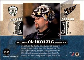 1999-00 Pacific Dynagon Ice #202 Olaf Kolzig Back
