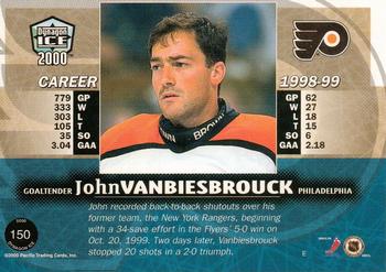 1999-00 Pacific Dynagon Ice #150 John Vanbiesbrouck Back