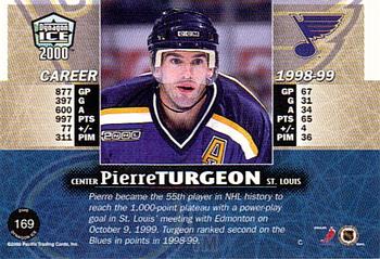 1999-00 Pacific Dynagon Ice #169 Pierre Turgeon Back