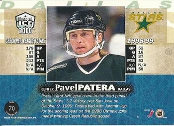 1999-00 Pacific Dynagon Ice #70 Pavel Patera Back