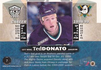 1999-00 Pacific Dynagon Ice #7 Ted Donato Back