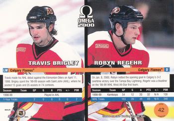 1999-00 Pacific Omega #42 Travis Brigley / Robyn Regehr Back
