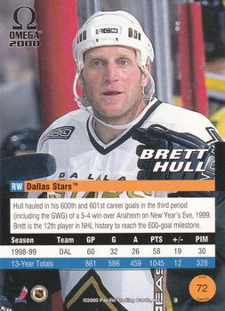 1999-00 Pacific Omega #72 Brett Hull Back