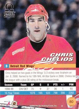 1999-00 Pacific Omega #80 Chris Chelios Back