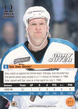 1999-00 Pacific Omega #211 Gary Suter Back