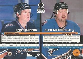 1999-00 Pacific Omega #246 Jeff Halpern / Glen Metropolit Back