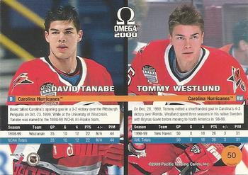 1999-00 Pacific Omega #50 David Tanabe / Tommy Westlund Back