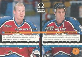 1999-00 Pacific Omega #69 Sami Helenius / Brian Willsie Back