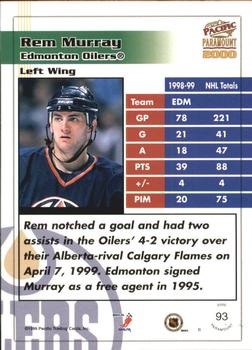 1999-00 Pacific Paramount #93 Rem Murray Back