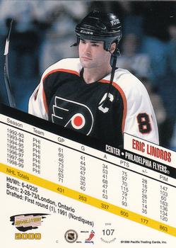 1999-00 Pacific Revolution #107 Eric Lindros Back