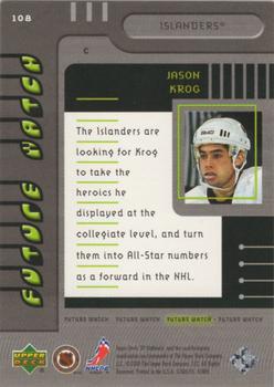 1999-00 SP Authentic #108 Jason Krog Back