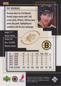 1999-00 SPx #9 Ray Bourque Back