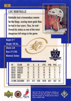 1999-00 SPx #75 Luc Robitaille Back