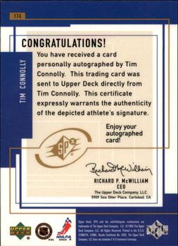 1999-00 SPx #174 Tim Connolly Back