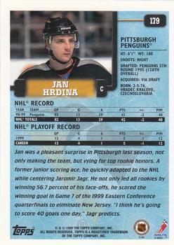 1999-00 Topps #179 Jan Hrdina Back