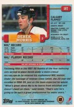 1999-00 Topps #197 Derek Morris Back