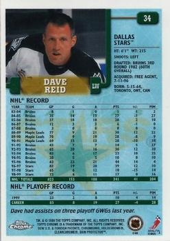 1999-00 Topps Chrome #34 Dave Reid Back