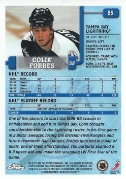 1999-00 Topps Chrome #95 Colin Forbes Back