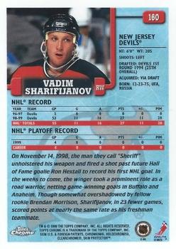 1999-00 Topps Chrome #160 Vadim Sharifijanov Back