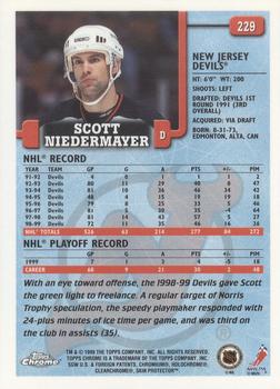 1999-00 Topps Chrome #229 Scott Niedermayer Back
