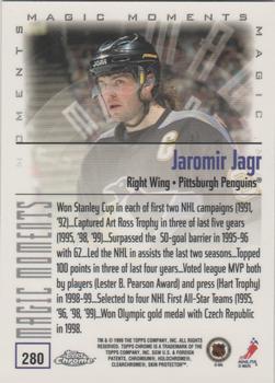 1999-00 Topps Chrome #280 Jaromir Jagr Back