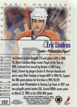 1999-00 Topps Chrome #282 Eric Lindros Back