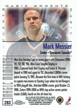 1999-00 Topps Chrome #283 Mark Messier Back