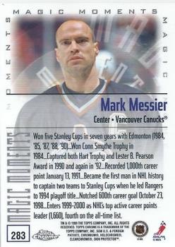 1999-00 Topps Chrome #283 Mark Messier Back