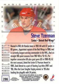 1999-00 Topps Chrome #286 Steve Yzerman Back