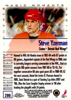 1999-00 Topps Chrome #286 Steve Yzerman Back