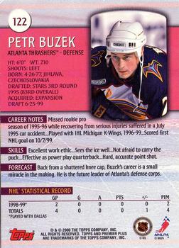 1999-00 Topps Premier Plus #122 Petr Buzek Back