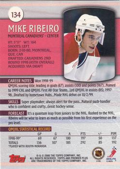 1999-00 Topps Premier Plus #134 Mike Ribeiro Back