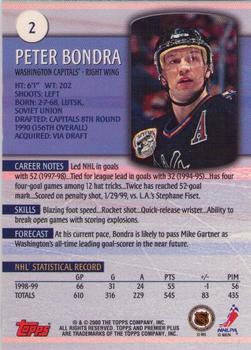 1999-00 Topps Premier Plus #2 Peter Bondra Back