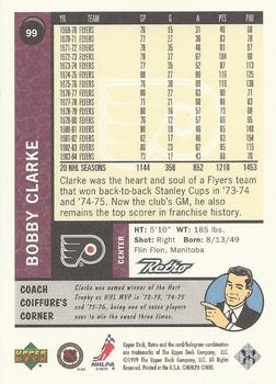 1999-00 Upper Deck Retro #99 Bobby Clarke Back