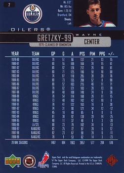1999-00 Upper Deck #2 Wayne Gretzky Back